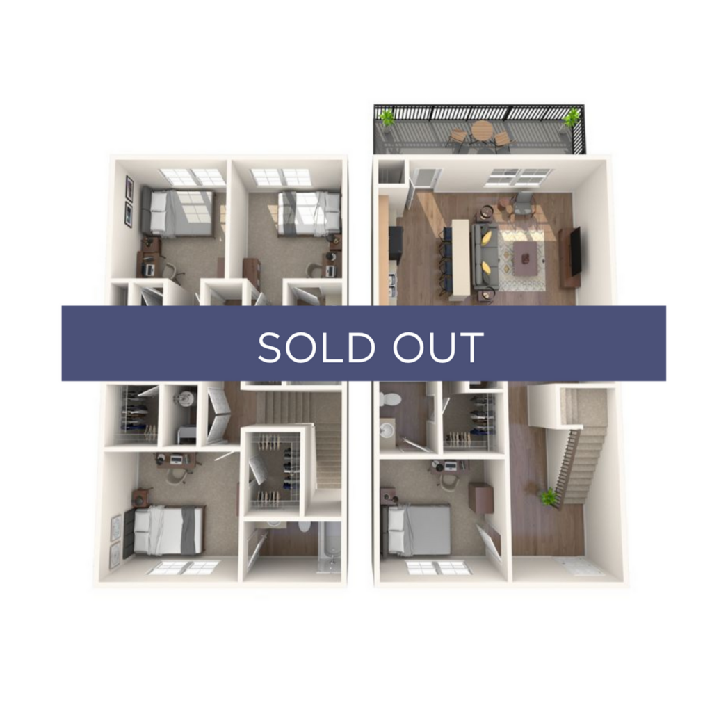 4BR/4BA – Townhome